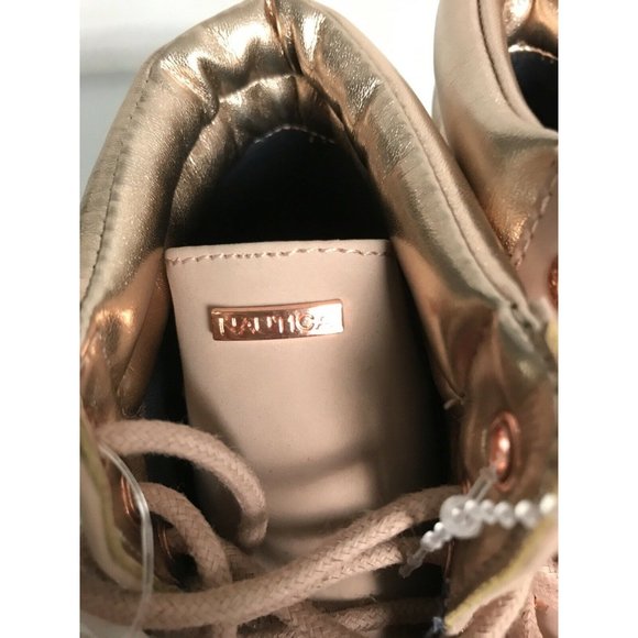 Girl’s Ankle Boots Nautica Zabra Little Girl Boots Lace Up Blush Size 2 #KB0008 - Picture 8 of 11